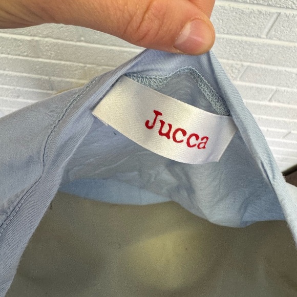 Women's Blue Ruffle Sleeve Top - Picture 11 of 11